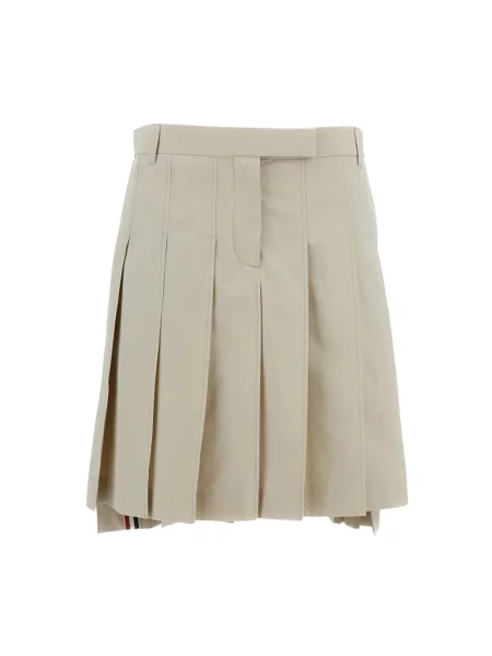 Spódnica mini Thom Browne dzwony beżowa