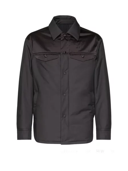 Geacă Ferragamo din satin negru