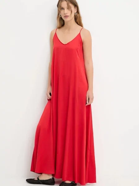 Сукня Answear.LAB maxi розкльошена червоний