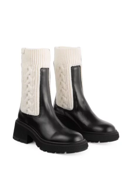 Botine Jimmy Choo tricotate negru
