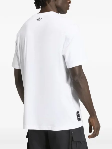 Tricou Adidas cu imagine alb