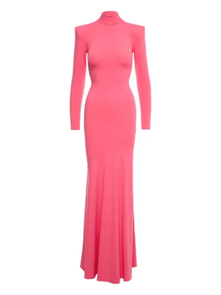 Maksi sukienka maxi V:pm Atelier dzwony garniturowa różowa