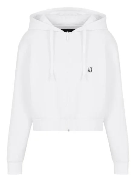 Hanorac Armani Exchange cu broderie alb