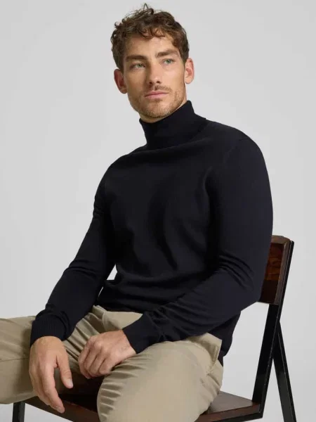 Joop! sweter wełniany niebieski