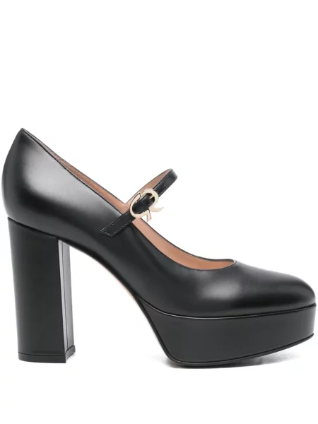 Pantofi cu toc Gianvito Rossi cu platformă negru
