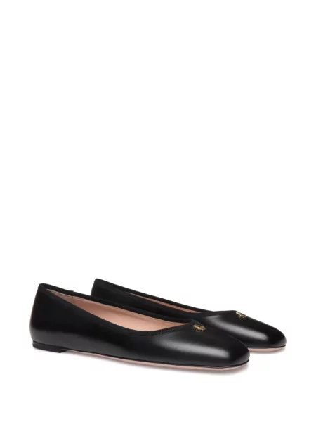 Balerini Bally din piele negru