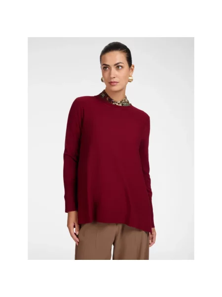 Sweter z golfem Elena Miro' czerwony