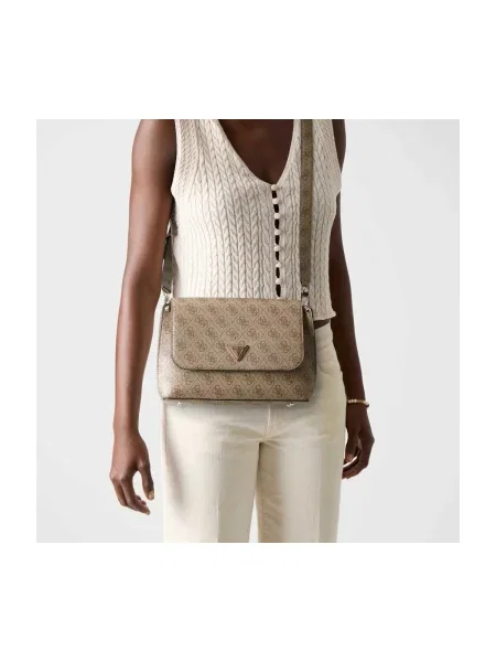 Geanta crossbody Guess maro