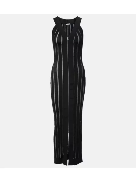Rochie maxi Nensi Dojaka tricotate de costum negru