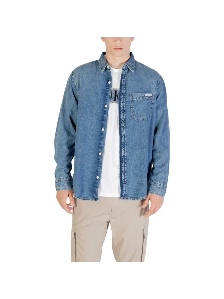 Casual košeľa Calvin Klein Jeans modrá