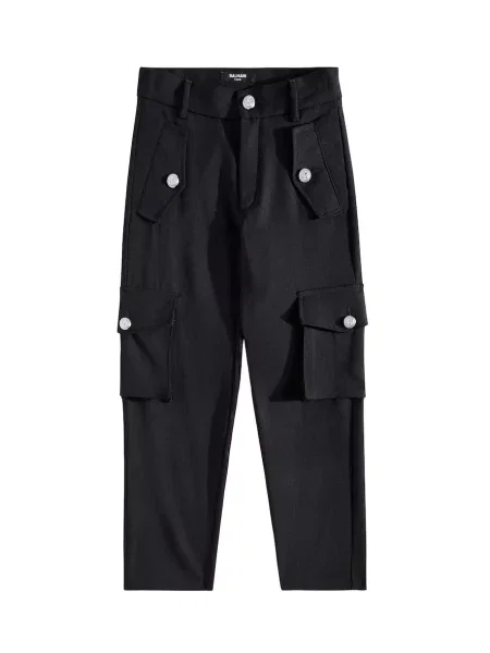 Παντελόνι cargo Balmain μαύρο