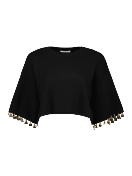 Krótki sweter Rabanne czarny