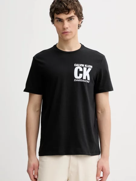 Tričko Calvin Klein s potiskem černá
