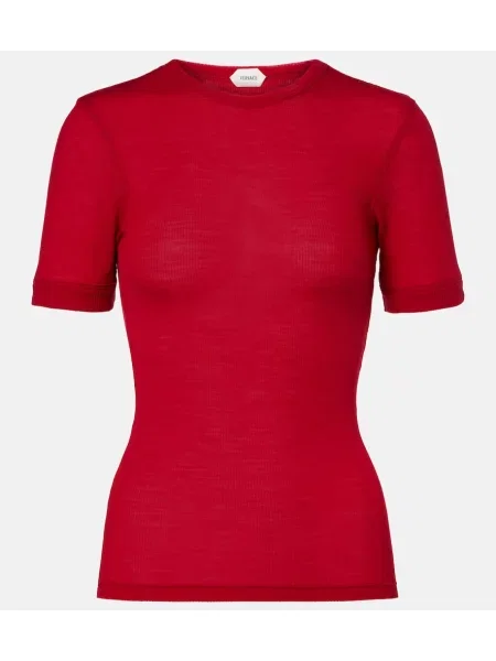 Tricou Versace de lână roșu