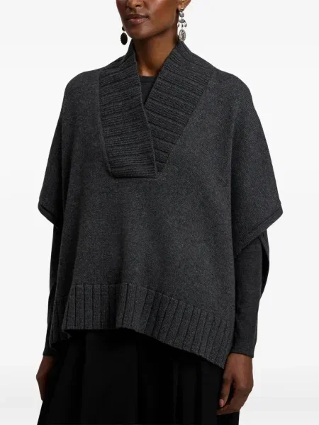 Pulover Ralph Lauren Collection din cașmir cu decolteu în V gri
