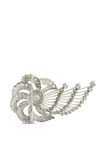 Diamant platină brosa Lb Exclusive argintiu