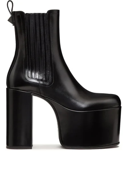 Botine Valentino Garavani cu platformă negru