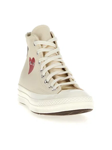 Sneakersy Comme Des Garcons Play skórzane casual czarne
