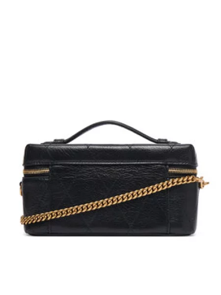 Tory Burch Ročna torba Charlie Quilted East-West črna