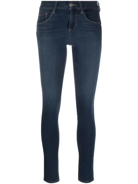 Blugi skinny Liu Jo skinny fit cu autograf albastru