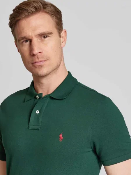 Ralph Lauren Koszulki Mężczyzna S Polo Custom Slim Fit zielony