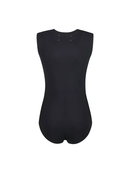 Koszulka Maison Margiela z dżerseju bez rękawów czarna