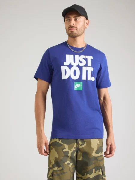 Nike Sportswear Tričko modrá / tyrkysová biela
