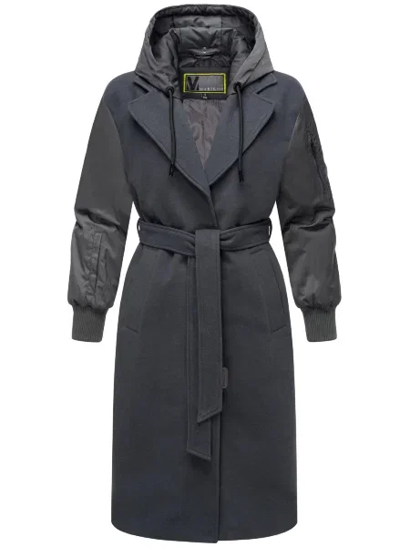 MARIKOO Palton de iarnă Tjadee metalic gri