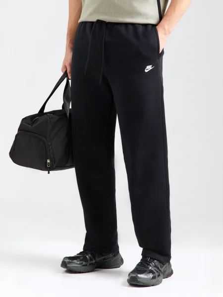 Nike Sportswear Hlače Club črna bela