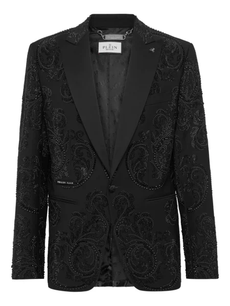 Sacou Philipp Plein cu mărgele negru