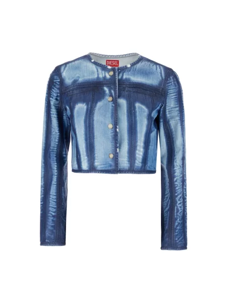 Kurtka jeansowa Diesel niebieska