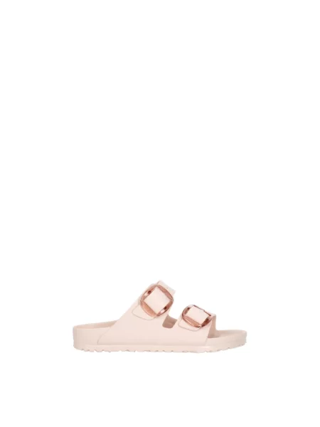 Klapki Birkenstock na sprzączkę różowe