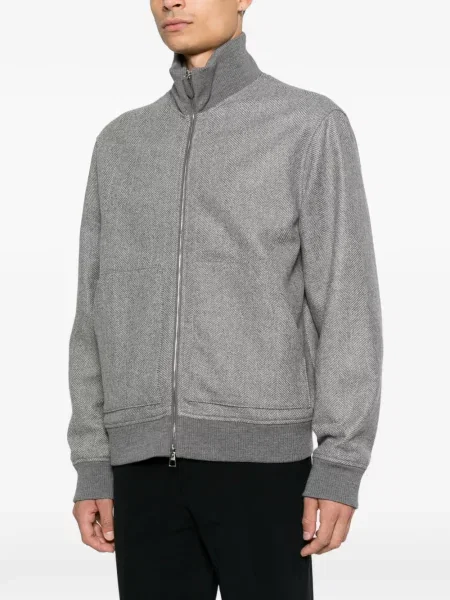 Geacă Jacob Cohën cu model herringbone gri