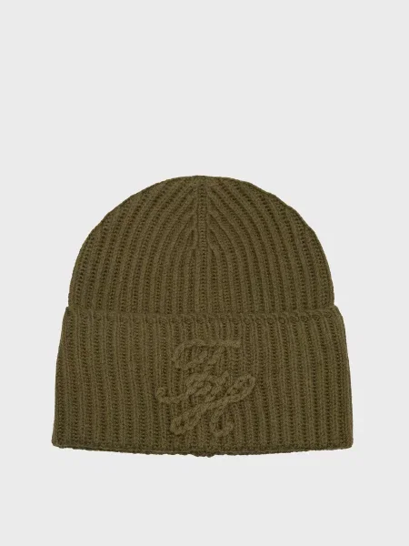 Вовняна шапка Tommy Hilfiger зелена