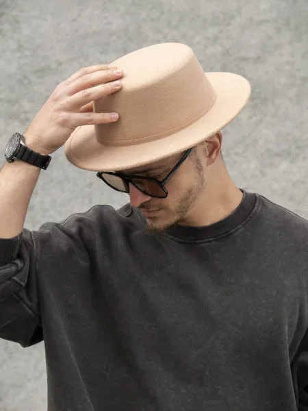 Шляпа Without бежевая