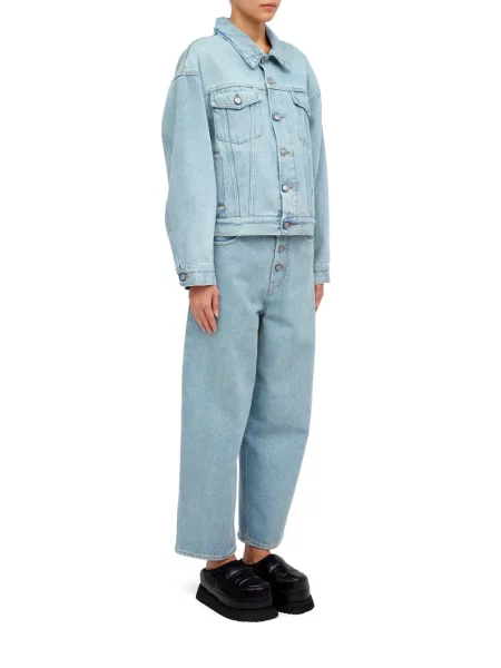Džinsinė striukė Mm6 Maison Margiela mėlyna
