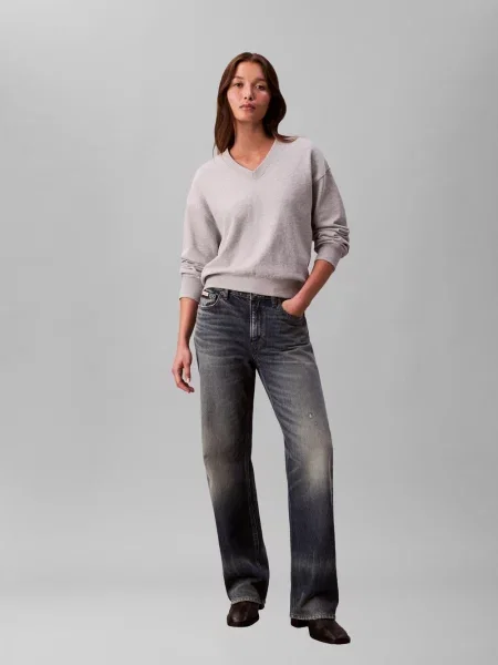 Calvin Klein Jeans Bluza Kobiety marmurkowy S szary