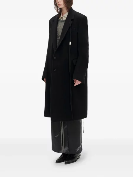 Palton Ann Demeulemeester de lână negru