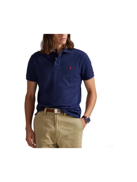 Polo Ralph Lauren polo granatowy gładki niebieska