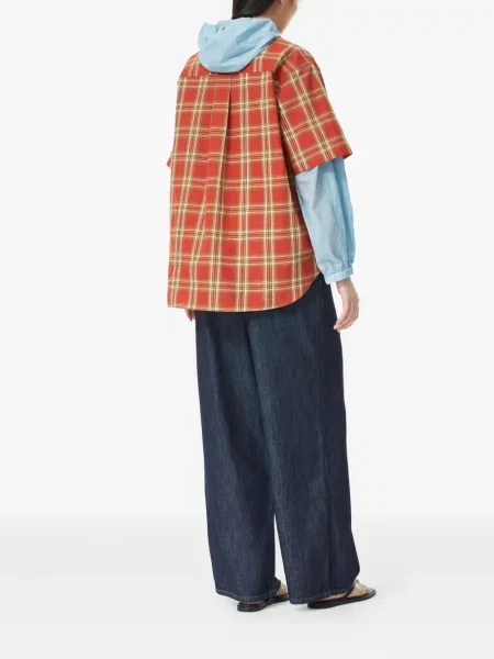 Cămașă Studio Tomboy în carouri roșu