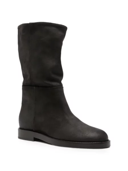 Botine Agl din piele de căprioară negru