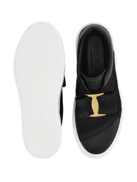 Chiloți Ferragamo cu funde slip-on negru