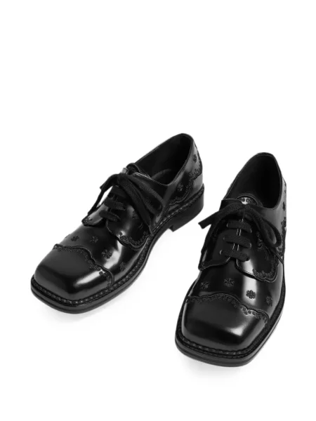 Brogues Simone Rocha cu model floral din dantelă negru