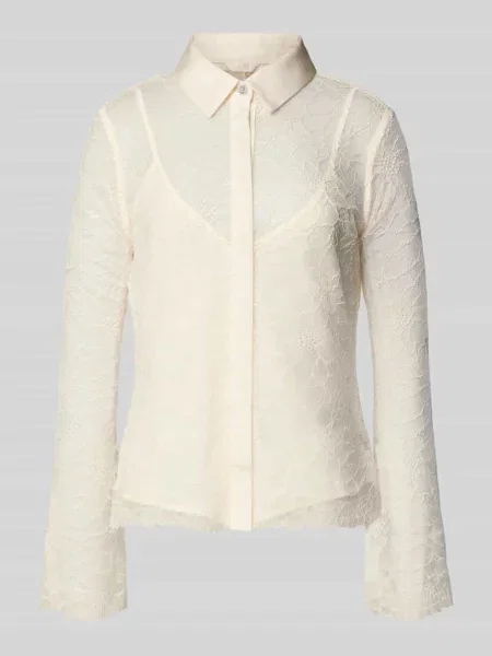 Bluzka 2 w 1 o kroju regular fit Guess beżowa