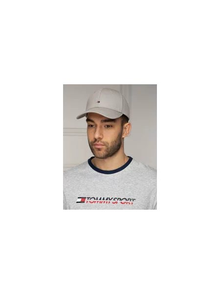 TOMMY HILFIGER Kšiltovka námořnická modř / šedá / červená bílá