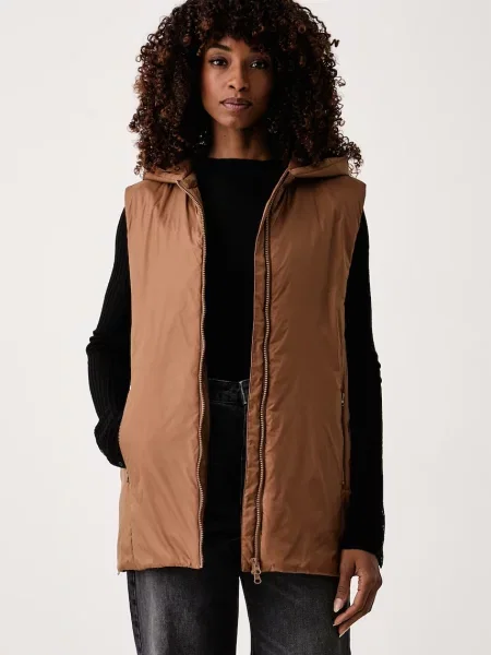 MM by Max Mara vestă pentru femei MMLESEDRA maro