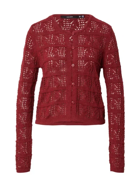 VERO MODA Geacă tricotată VMAMAZING ruginiu maro