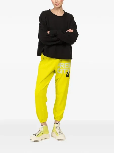 Pantaloni Freecity galben