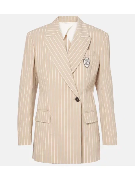 Sacou Brunello Cucinelli de mătase bej