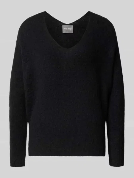 Mos Mosh sweter wełniany czarny
